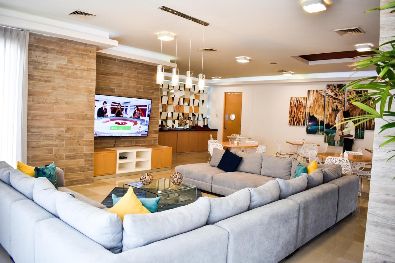 Barcelona Tower By Koox Luxury Collection Aparthotel Cancún Exteriör bild